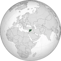 Localização  República Árabe da Síria