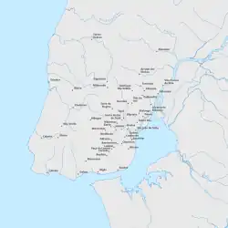 Lugares do termo de Lisboa em 1385.