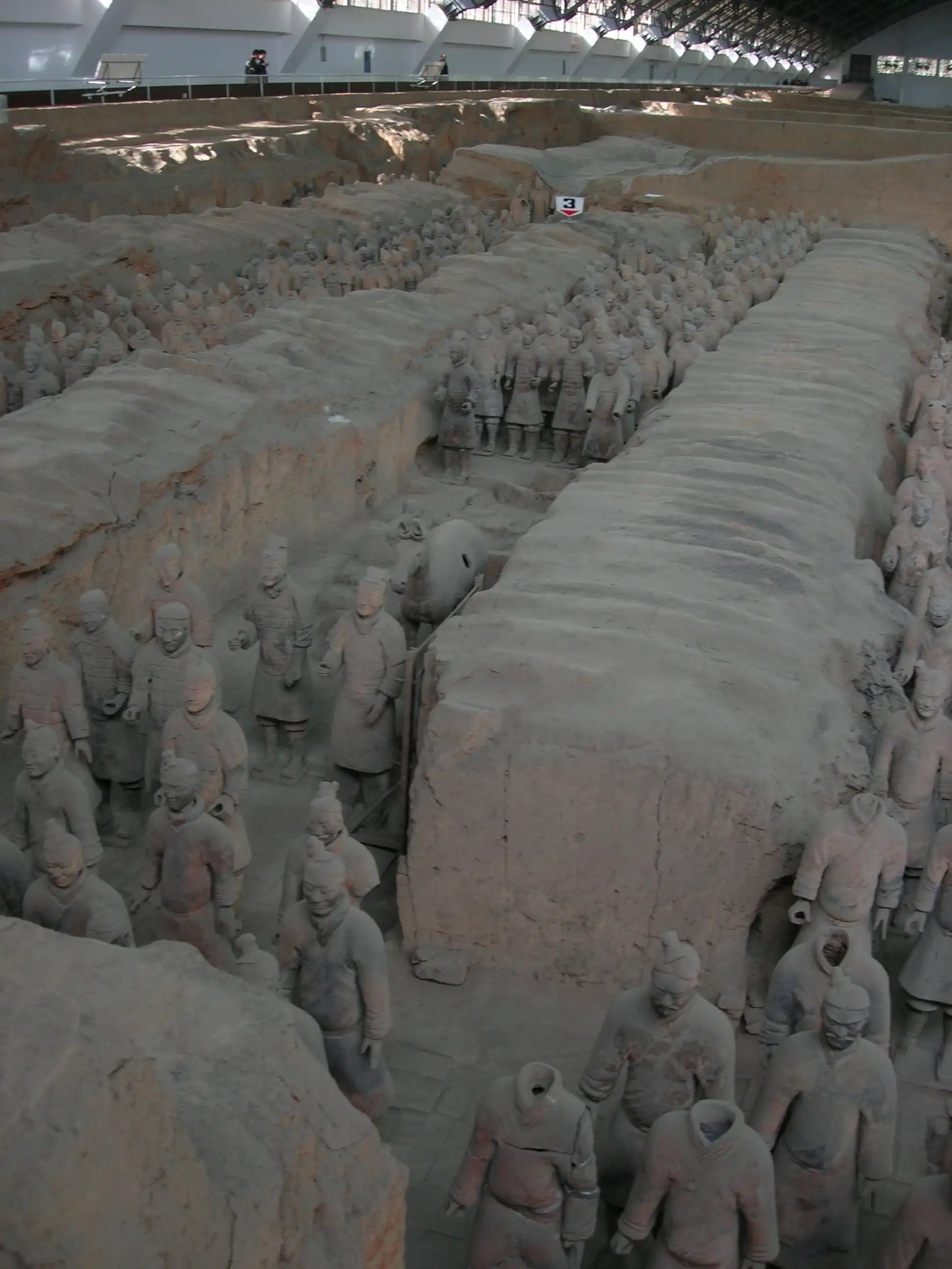 Fileiras de soldados de terracota de Qin Shi Huang