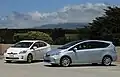 O Prius convencional comparado com o Prius v