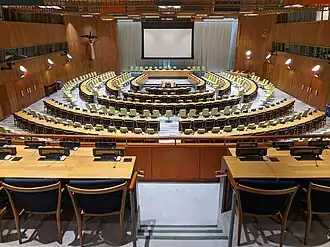 Plenário do Conselho de Tutela das Nações Unidas, em Nova Iorque.