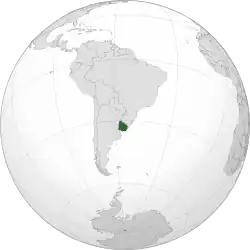 Localização  Uruguai