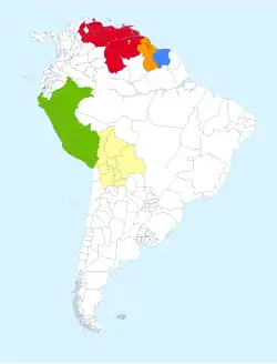 Países membros da UNASUL