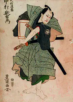 Utaemon Nakamura III como Genzō TakebeToyokuni, c. 1800