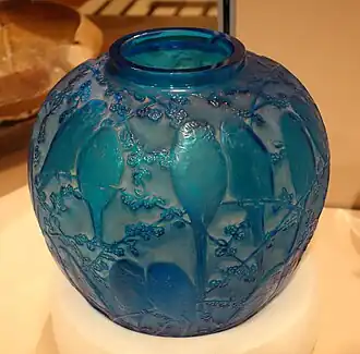 Vaso Papagaio por René Lalique (1922)