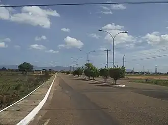 Vista parcial de Bonfim, em Roraima