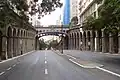 O Viaduto Otávio Rocha transpõe a Avenida Borges de Medeiros no Centro de Porto Alegre, no  Rio Grande do Sul.