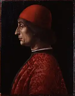 Foppa, Retrato de Giovanni Francesco Brivio, 1495. Museo Poldi Pezzoli, Milão.