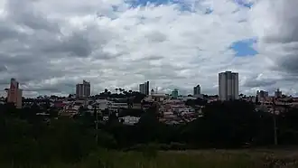 Vista de Tietê a partir do Jardim Rodrigues de Moraes