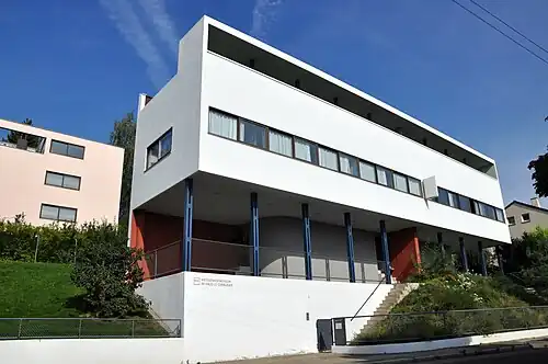 Corbusier Haus (direita) e Citrohan Haus em Weissenhof, Stuttgart, Alemanha (1927)