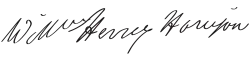 Assinatura de William Henry Harrison