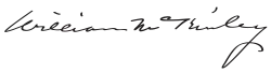 Assinatura de William McKinley