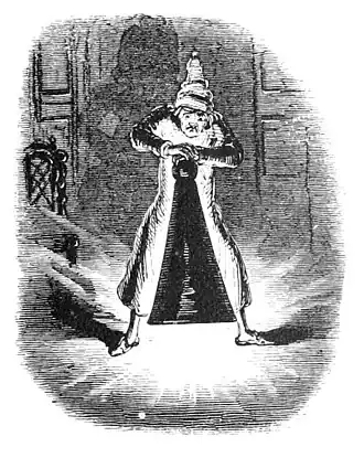Ilustração de John Leech na primeira edição de A Christmas Carol