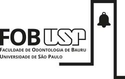 Logotipo vertical da Faculdade de Odontologia de Bauru