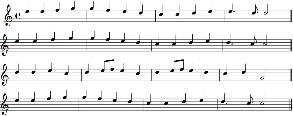 Melodia do Hino à Alegria