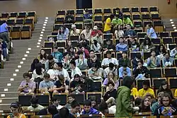 Visão do auditório durante o evento