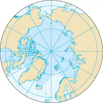 Map of the North Pole