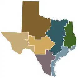 State of Texas Regions